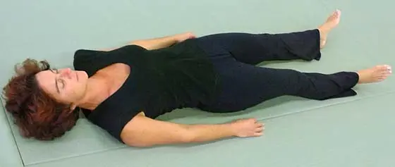 Lie down qi exercise.